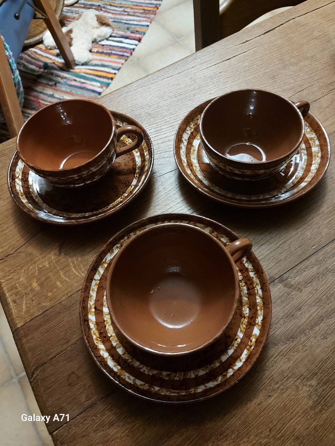 Art Deco coffee or tea service by Digoin Sarreguemines