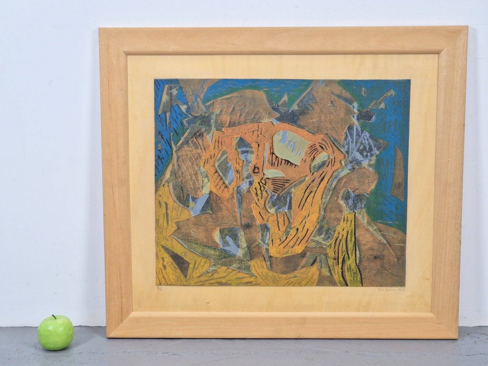 Piet Koenen, Modern Surrealist Composition, Silkscreen & Mixed Media, 1990s