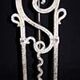 Pair of decorative cast-iron lamps