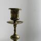Carved brass candlestick holder