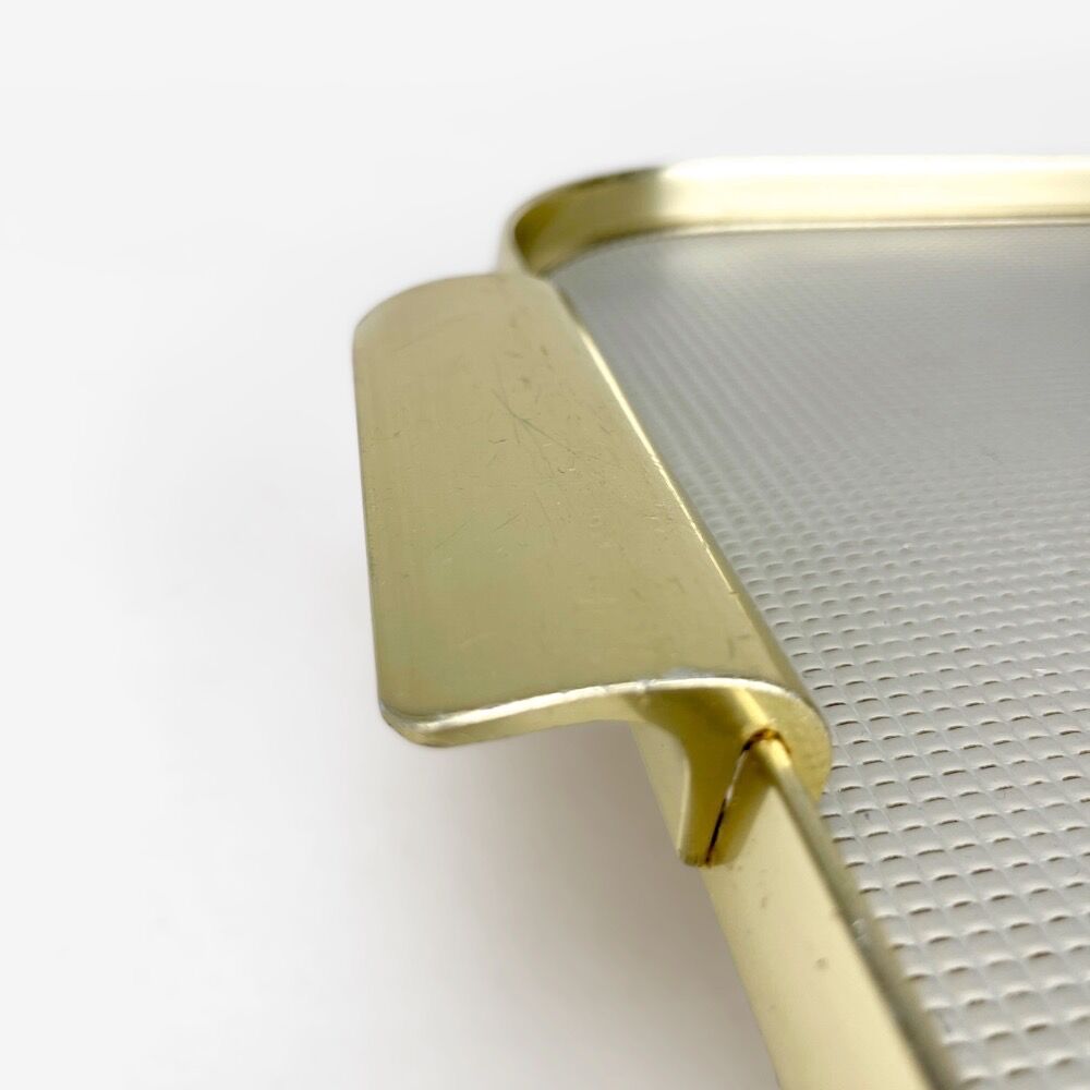 Vintage top in brass and aluminum sheet diamond tip