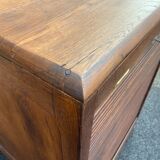 Art Deco sliding curtain binder cabinet