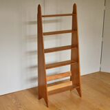 Solid oak shelf, Pierre Cruege 1950