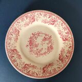 7 assiettes à dessert de la faïencerie Gien