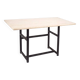 Metal and travertine work table, 1980s