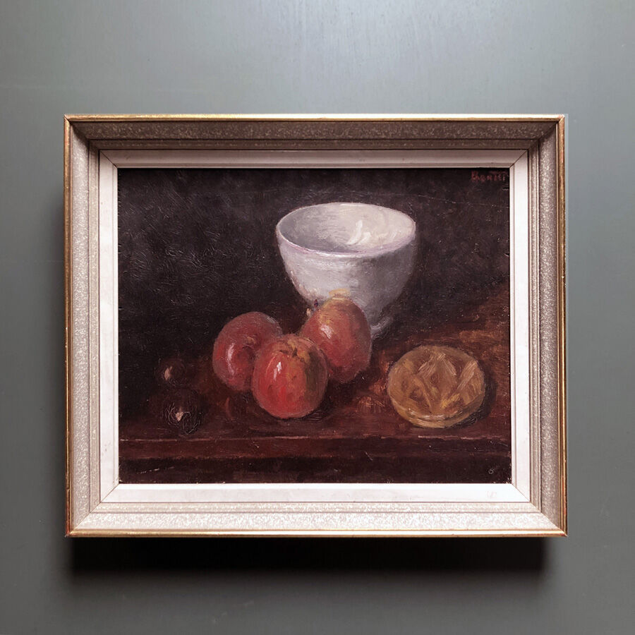 Old still life painting by Boutet