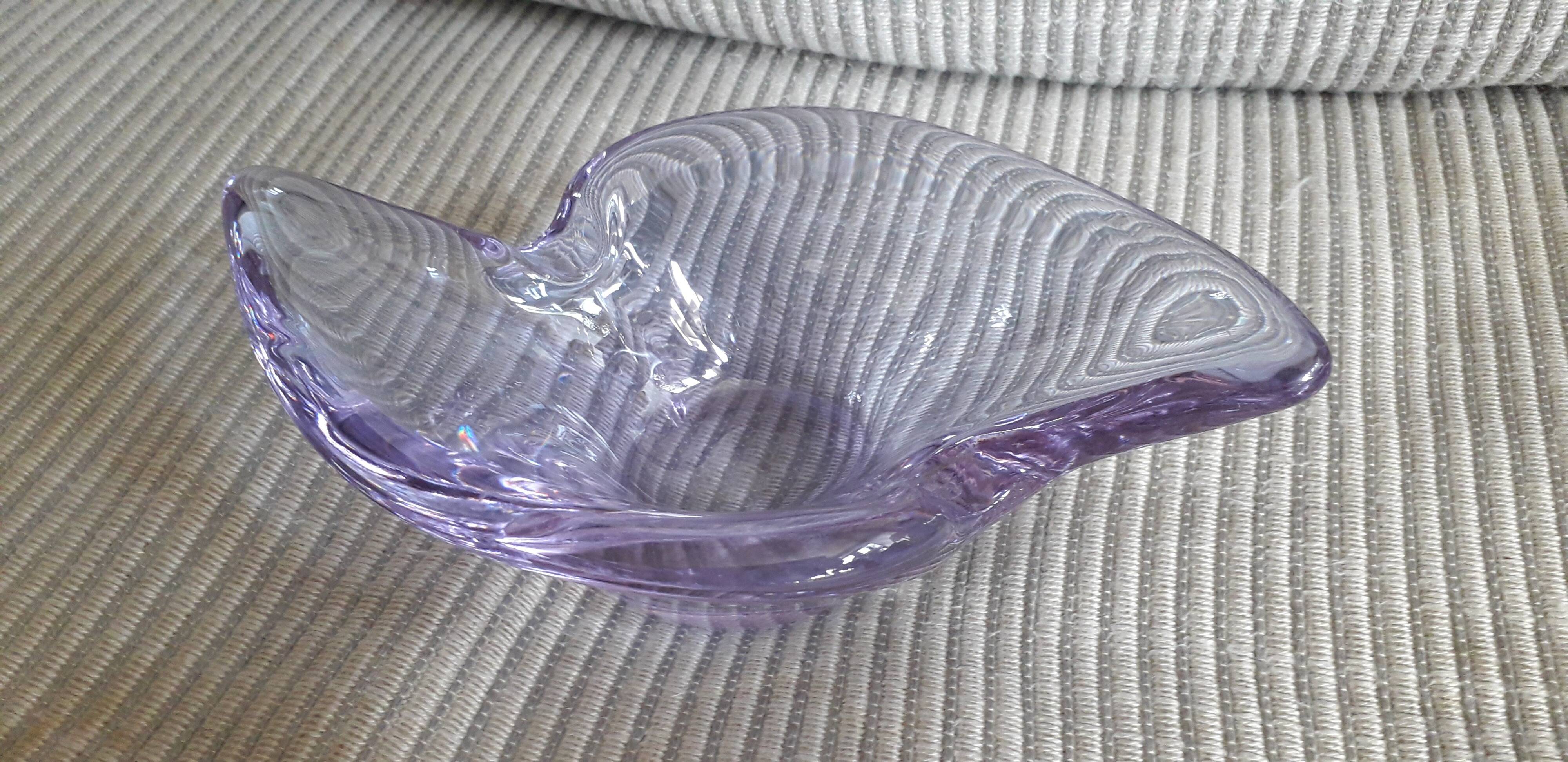 Vintage glass catchall in a very original shape.