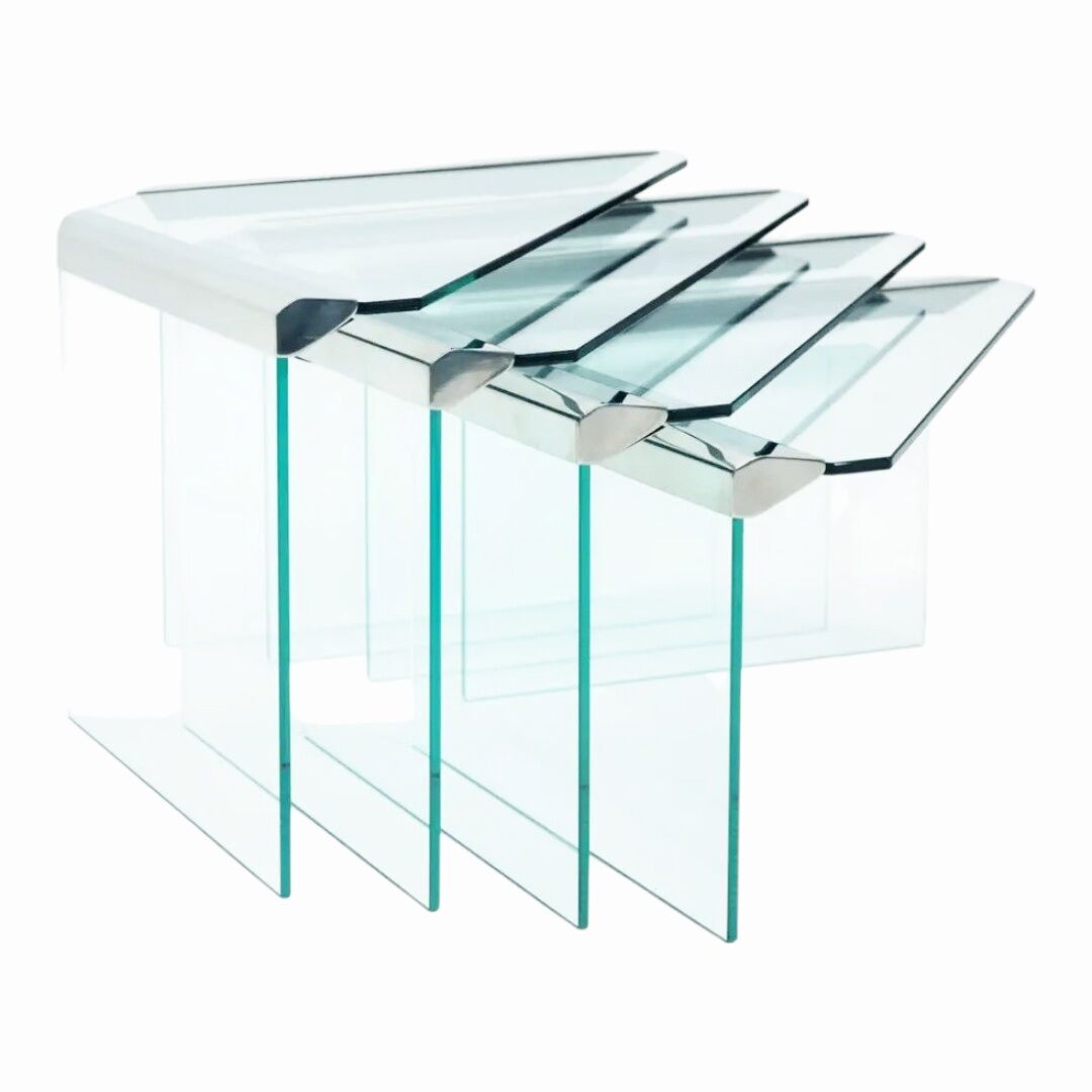 Set of 4 nesting tables, Pierangelo Galotti – Circa 1970