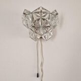 Rare Midcentury Glass Wall Lamp in Style of Kinkeldey, 1960s.