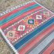 Vintage Turkish hallway rug 154x347 cm