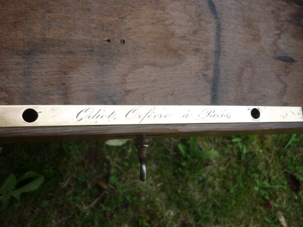 Malle coffre en bois ''Odiot Orfèvre à Paris'' XIX siècle