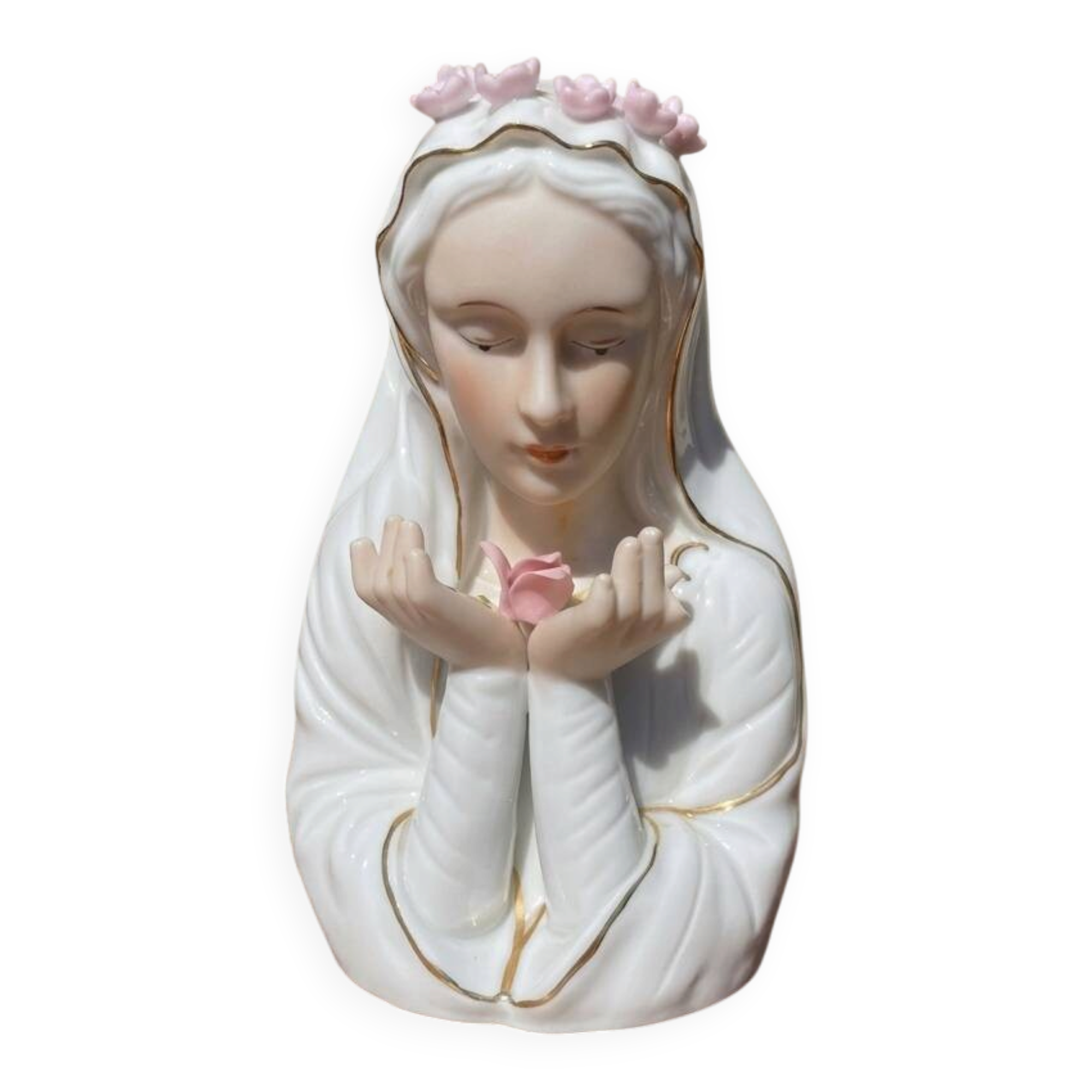 Sculpture de la vierge Marie vintage