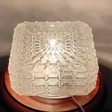 Plafonnier carré en verre