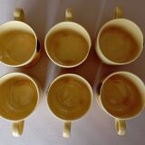 6 Gien "Sun" coffee cups