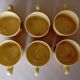 6 tasses à café Gien "Soleil"