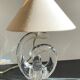 Lampe cristal art déco gravée Paris France