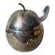 English silver plated apple sugar bowl