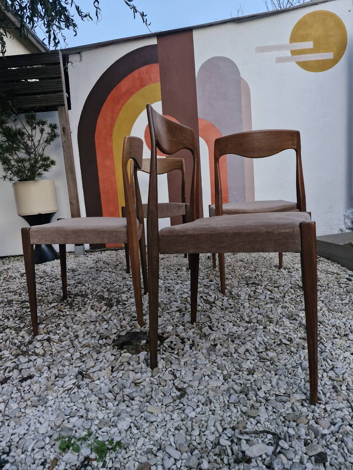 SET 4 Chaises Design Niels Otto Møller 1960