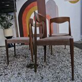 SET 4 Chaises Design Niels Otto Møller 1960