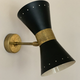 Applique murale diabolo noir