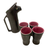 Signed ceramic carafe service