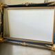 Antique frame Black & gilded borders on wood 51 x 35.5 cm