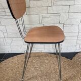 Vintage formica chairs with eiffel compass legs