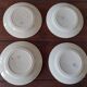 Flat plates set of four HBC Choisy le Roi Elianne decor