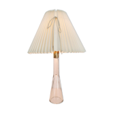Desk lamp, glass and brass, mid-century modern / Scandinavian, Orno Oy Finland.