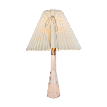 Lampe de bureau, verre et laiton, mi-siècle moderne / scandinave, Orno Oy Finlande