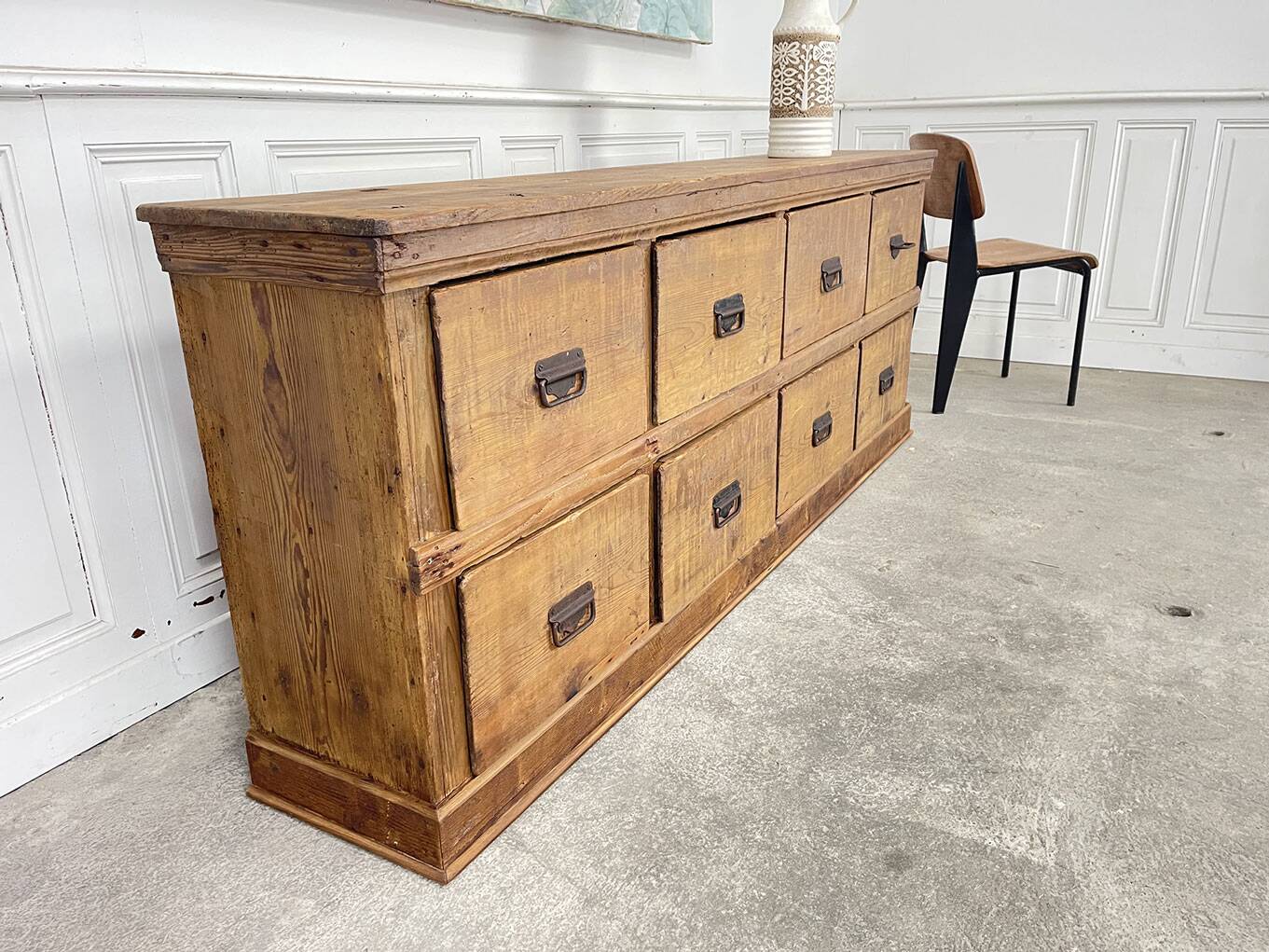 Ancien meuble de métier à tiroirs 1920