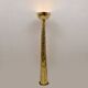 Hammered Brass Floor Lamp Torchère Style, Italy