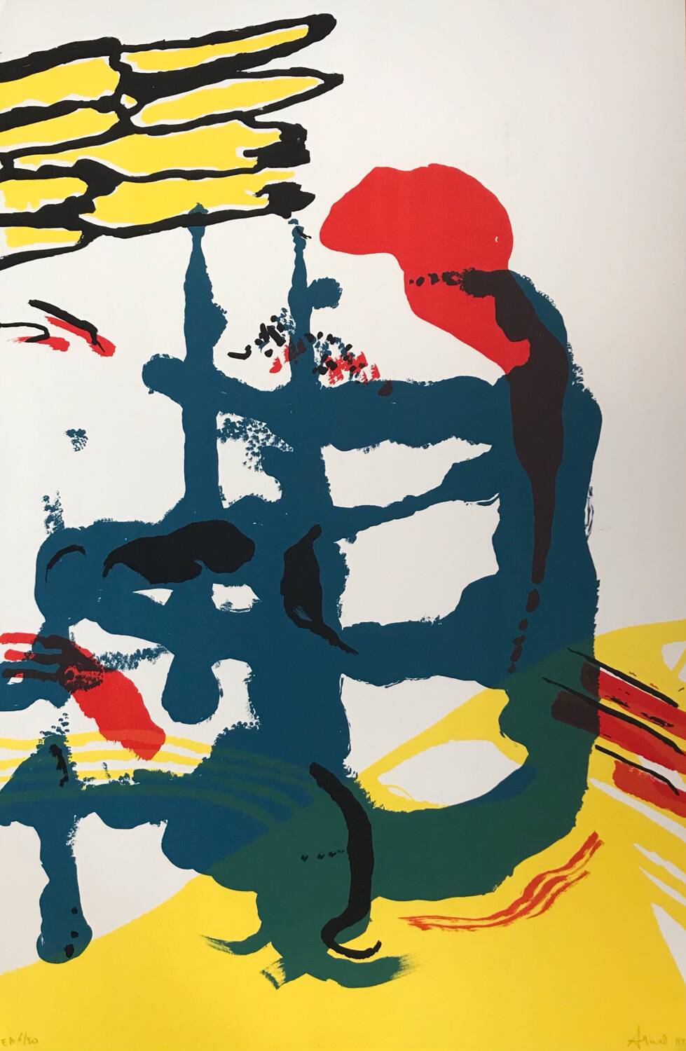 François ARNAL 1924-2012. Sun on the Cold, 1985. Lithograph.