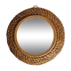 Round mirror in braided straw "bourgne" 40 cm