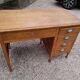 Old 1950 oak desk 5 drawers