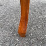 Louis XV style wooden and velvet footrest