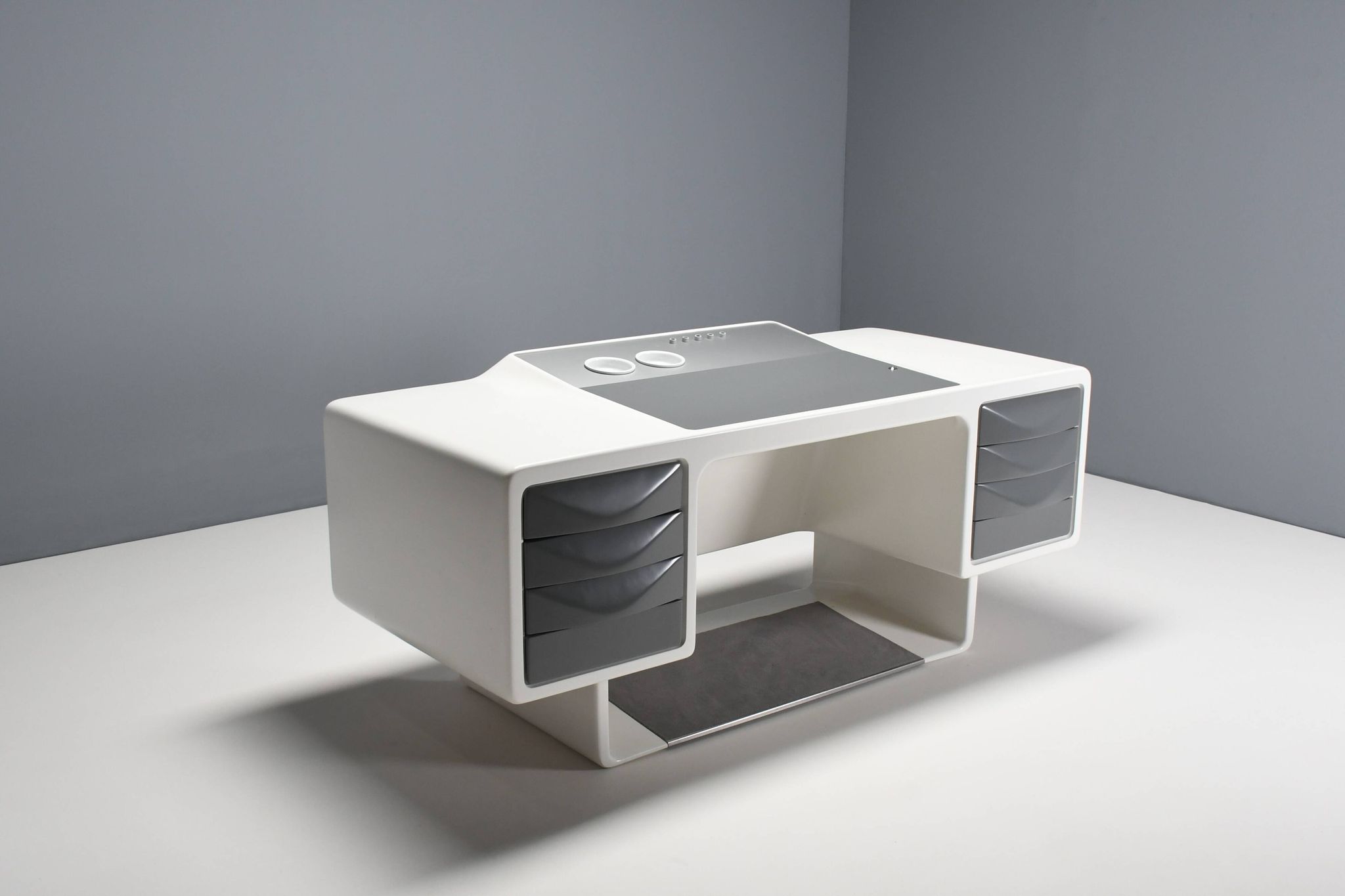 Rare Fiberglass Directors Desk by Ernest Igl for Wilhelm Werndl, 1970s