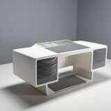 Rare Fiberglass Directors Desk by Ernest Igl for Wilhelm Werndl, 1970s