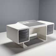 Rare Fiberglass Directors Desk by Ernest Igl for Wilhelm Werndl, 1970s
