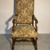 Louis XIII style walnut armchair