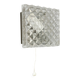 Small Cubic Textured Glass Wall Light in the Style of Orrefors, Germany, 1970s