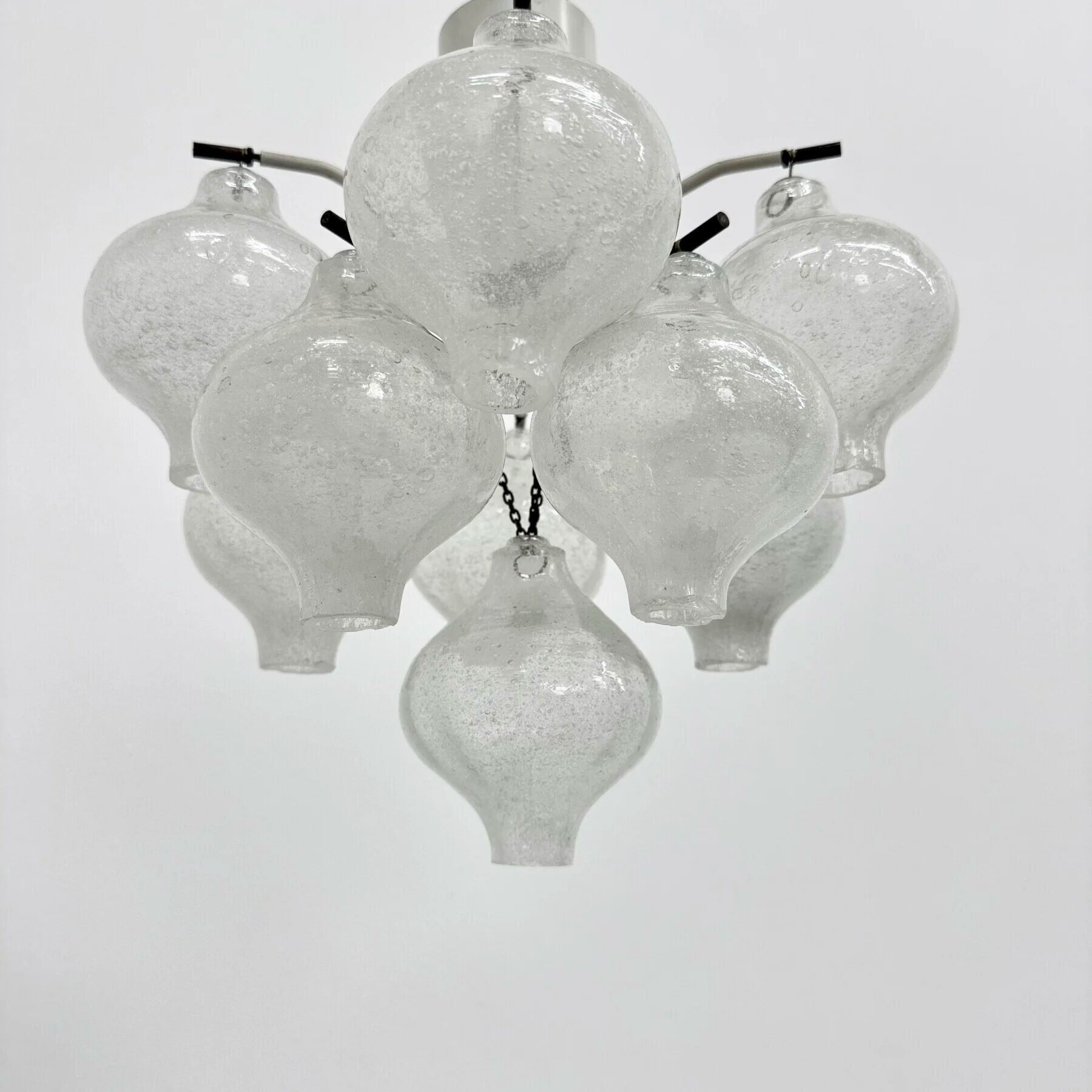 Mid-century Tulipan glass flushmount by Kalmar, Austria, 1960s