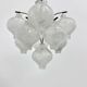 Mid-century Tulipan glass flushmount by Kalmar, Austria, 1960s