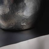 Vase en bronze et fonte d’aluminium, Philippe Jean, 1970s