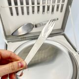 Vintage Carl Auböck Morinox Dessert Set cutlery, Tableware, Italy, 1950s