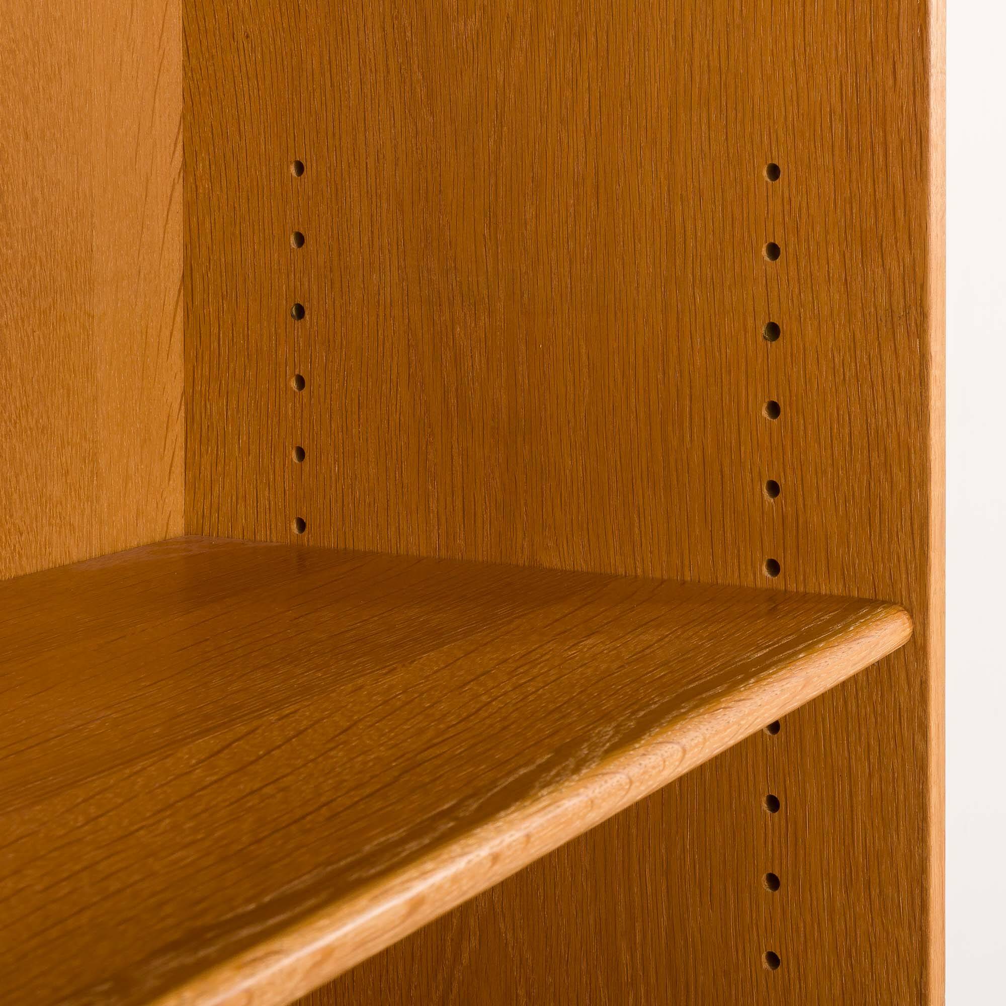 Hans Wegner mid-century oak bookcase, RY Mobler, 1960s