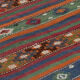 Anatolian handmade kilim rug 244 cm x 132 cm