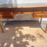 Green leather top desk