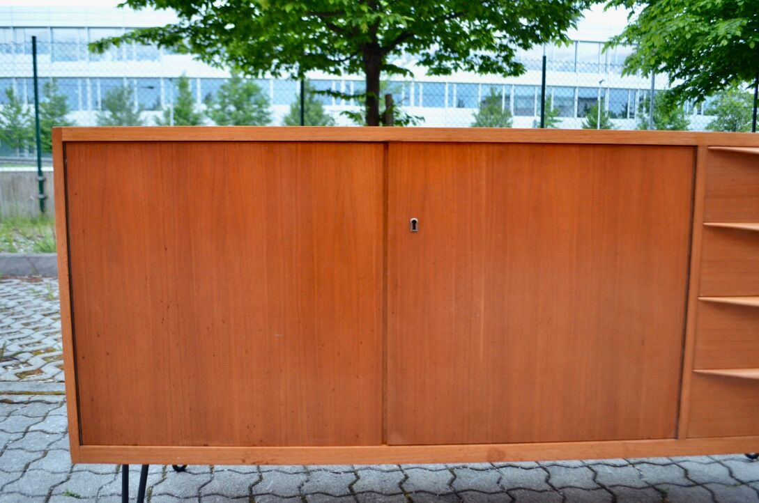 MID Century A.M.T Sideboard Germany Cabinet Walnut Minimalist
