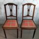 Lot de 2 chaises art déco vintage.